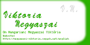 viktoria megyaszai business card